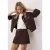 TRENDYOLMİLLA Dames Bruin Effen Kort / Mini Kokerrok- rok Skort Rokken
