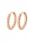 Hey Happiness Oorbellen ‘Small Beaded Hoop’  rose-goud