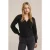 We Fashion Wrap Cardigan Black
