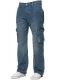 Kruze | Cargo-combat-jeans voor heren – blauw