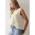 Street One Dames Gilet met V-hals en gebreide look in Beige
