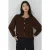 Gestructureerde Geribbelde Trui Cardigan met Knoopsluiting