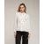 Blouse met stippen en ruches op de borst