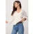 TRENDYOLMİLLA Dames Wit Bloemen Driekwart mouw Regular fit Blouses