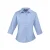 Premier Dames/Dames Poplin 3/4 Mouw Shirt (Middenblauw)