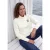 Shirt met lange mouwen, col en print
