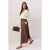 Trendyol Modest Dames Bruin Gestreept Maxi A-lijn Modest Rokken