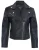Dames leren retro bikerjack-Madeley