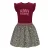 TYGO & vito jersey zomerjurk met panterprint donkerrood