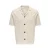 ONLY & SONS regular casual overhemd met ingebreid patroon beige