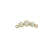 Luxenter Piercing met glanzende zirkonia, afgewerkt in 18k geelgoud – Inloc