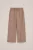 WE Fashion – Meisjes straight fit broek met structuur – Kaneelbruin –