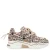 DWRS Jupiter Studs chunky leren sneakers met panterprint beige/zwart