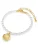 Lulu & Jane Armband  goud / wit