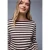 Street One Dames Gestreept shirt in Bruin