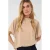 Saint Tropez blousetop met plooien – zand