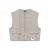 Indian Blue Jeans oversized geruit gilet met backprint – beige
