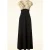Topvintage exclusive ~ Rinda floral maxi jurk in zwart