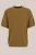 WE Fashion – Heren regular fit T-shirt met structuur – Regular fit – Olijfgroen – Katoen –