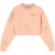 Palm Angels Pxp Painted Cropped Crew Coral
