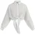 Dreimaster Geknoopte blouse met lange mouwen Dames Lichtblauwe strepen
