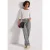 Street One Dames Jeans met elastische tailleband in Grijs