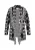 IZIA Gebreid vest  grijs / zwart / wit