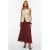 VERO MODA midi rok donkerrood