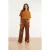 Smashed Lemon Top van bouclé met halflange mouwen |