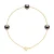 Armband TRIO – 3 Echte Gecultiveerde Tahiti Parels DOOR Ronde 7-8 mm