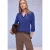 Shirt met 3/4-mouwen, split neck en knopen
