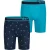 Happy Shorts Heren boxershorts met lange pijpen boxer briefs palm print 2-pack