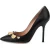 Moschino Calfskin Pumps Teddy Studs Black