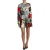 Patchwork Mini Jurk Multicolor Stijl