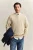 GANT Shield Sweatshirt ronde hals beige, Effen