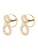 Swarovski Oorbellen  goud / transparant