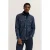Bugatti Herren Jeanshemd in modern fit met Kent-kraag en van katoen