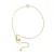 Diamond Bracelet Solitaire 0,02 0,50 Cts Cts Illusion Yellow Gold