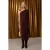 Dames Unifarben Midi Lange Cocktail bodycon Jurk