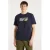 New Balance regular fit T-shirt met logo – donkerblauw