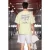 Oversized T-shirt met print en ronde hals
