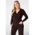 MS Mode asymmetrische top – donkerbruin