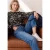 Sweatshirt met ronde hals en hertenprint