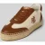 Lauren Ralph Lauren Sneakers van een mix van leer en textiel, model ‘LUIZE’