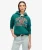 Varsity Hoodie met Flockprint Groen