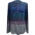 Missoni gebreide top met lange mouwen en halve knoopsluiting in veelkleurig katoen