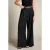 LOLALIZA wide leg broek met ceintuur – zwart