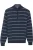 Baileys Half-Zip Sweater blauw, Gestreept