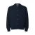 Selected katoenen gebreid vest – donkerblauw