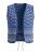 Ulla Popken Bodywarmer  blauw / royal blue/koningsblauw / wit